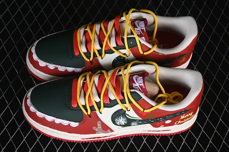 All categories Nk Air Force 1 Air Force series Nk Air Force 1 Low Air Force low-top Nike Air Force 1'07 Low "Christmas Frosting" Hand-painted graffiti Christmas frosting Air Force 1 low-top casual sneakers SD1990-101